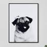 2_Pug 24" High Rectangular Framed Glass Wall Art
