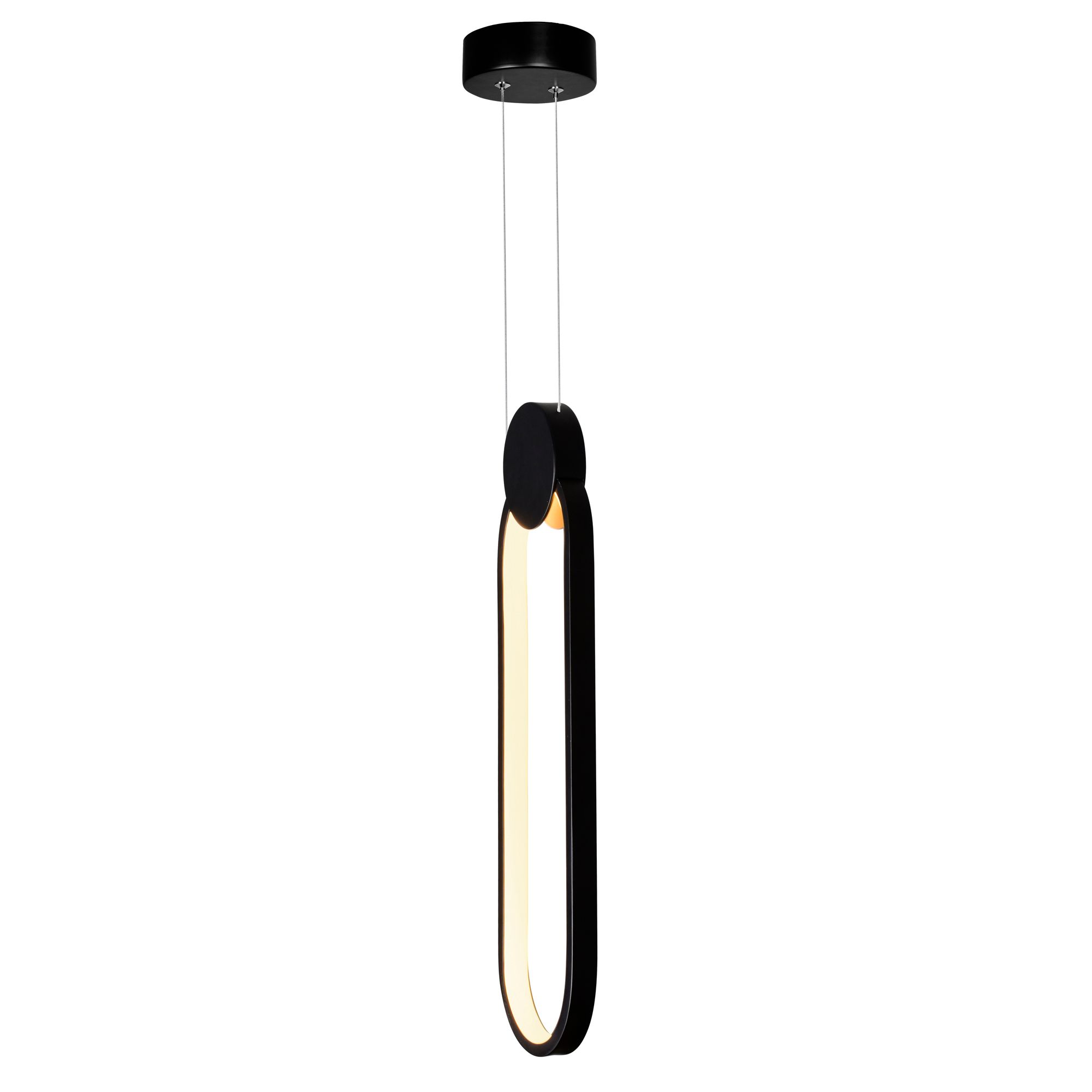 Image 2 Pulley 4 in LED Black Mini Pendant more views