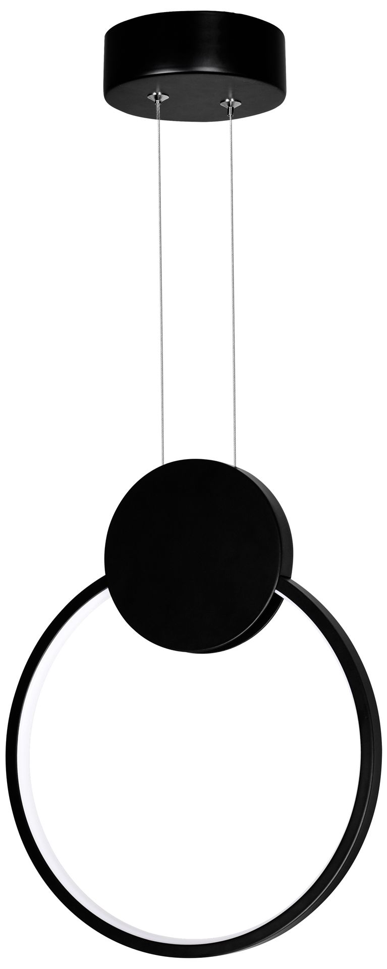 Image 5 Pulley Integrated LED 10in Black Mini Pendant more views