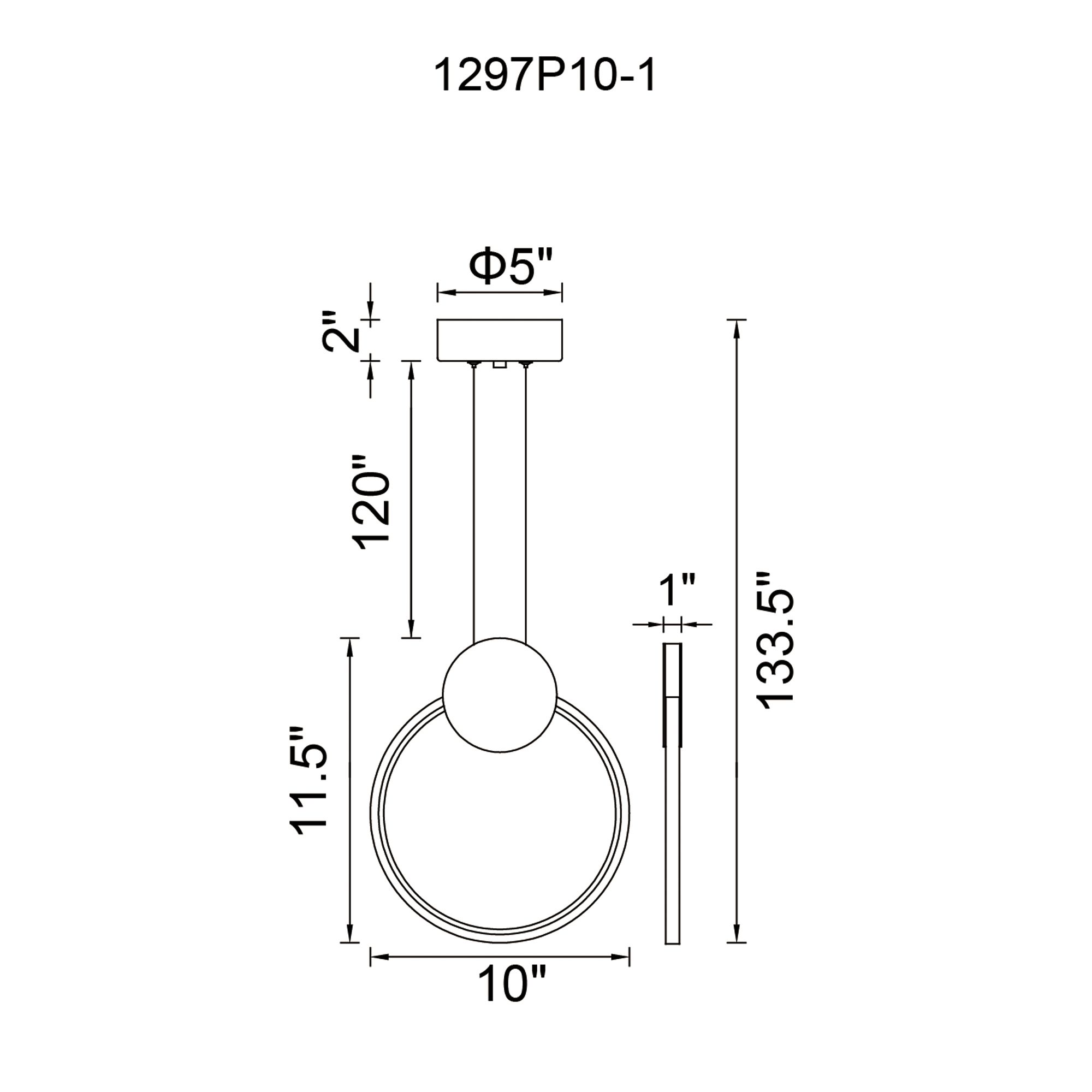 Image 6 Pulley Integrated LED 10in Satin Gold Mini Pendant more views