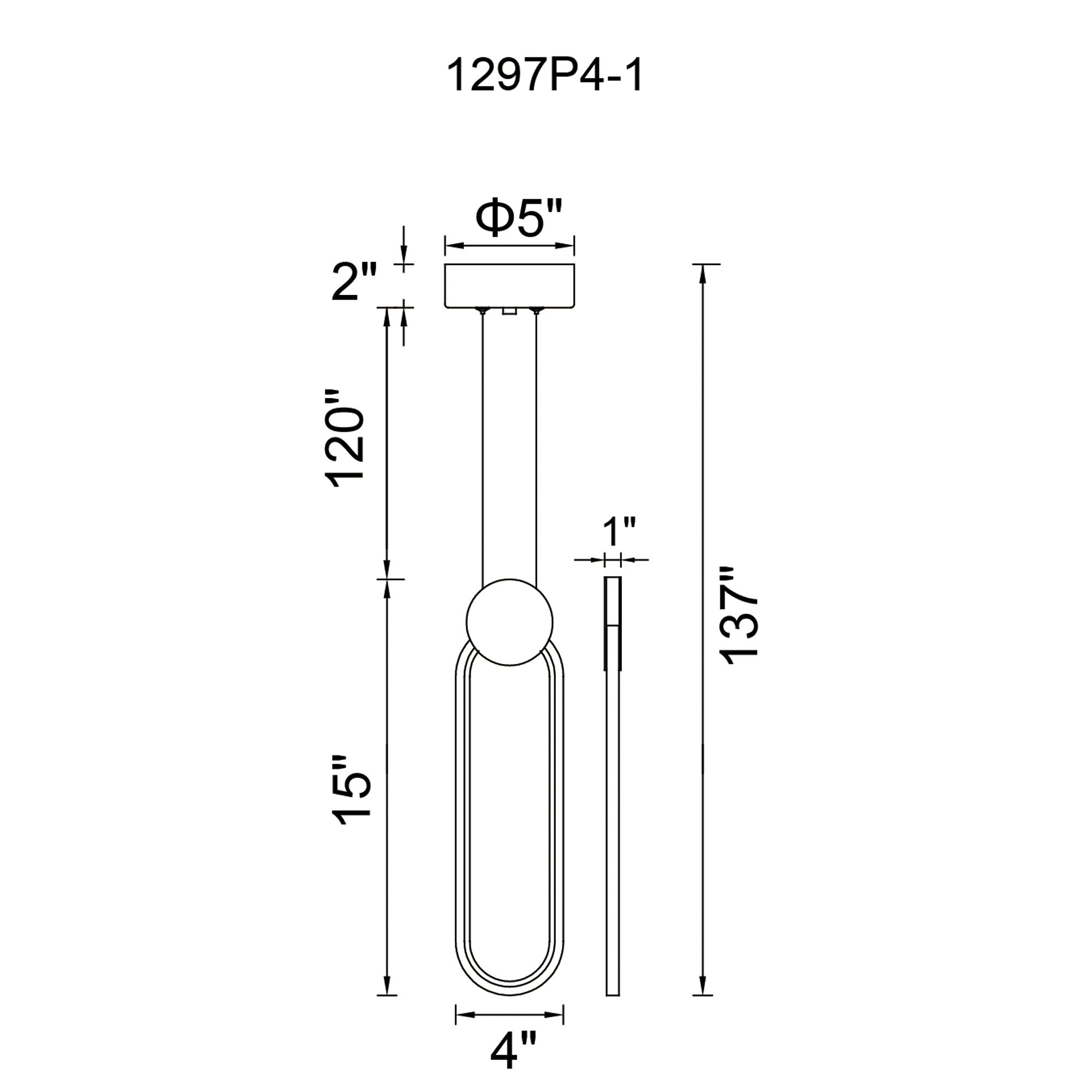 Image 6 Pulley Integrated LED 4in Black Mini Pendant more views