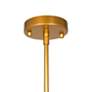 5_Pullman 17" Wide 3-Light Brass Pendant With Cream Linen Shade more views