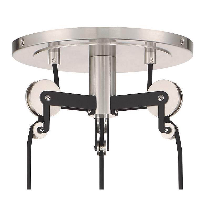 Image 4 Pullman Junction 12 1/4"W Brushed Nickel Multi-Light Pendant more views