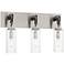 Pullman Junction 21" Wide Brushed Nickel 3-Light Bath Light