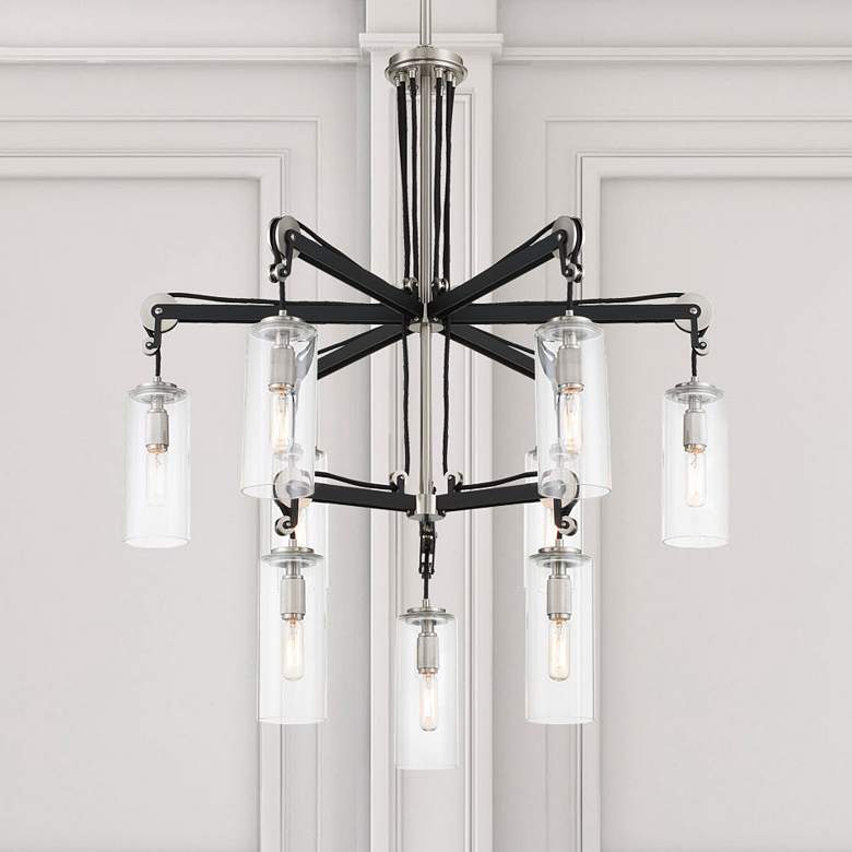 Image 1 PULLMAN JUNCTION - 9 LIGHT CHANDELIER