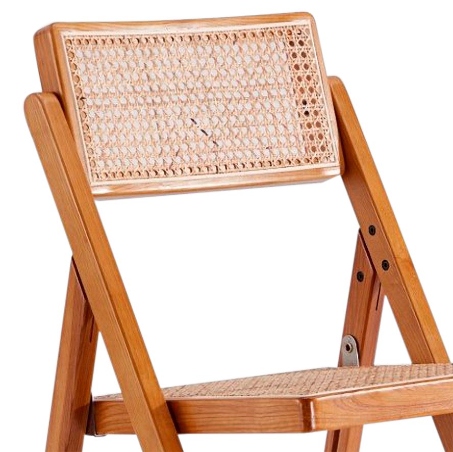 Image 3 Pullman Nature Wood and Cane Folding Dining Chairs Set of 4 more views