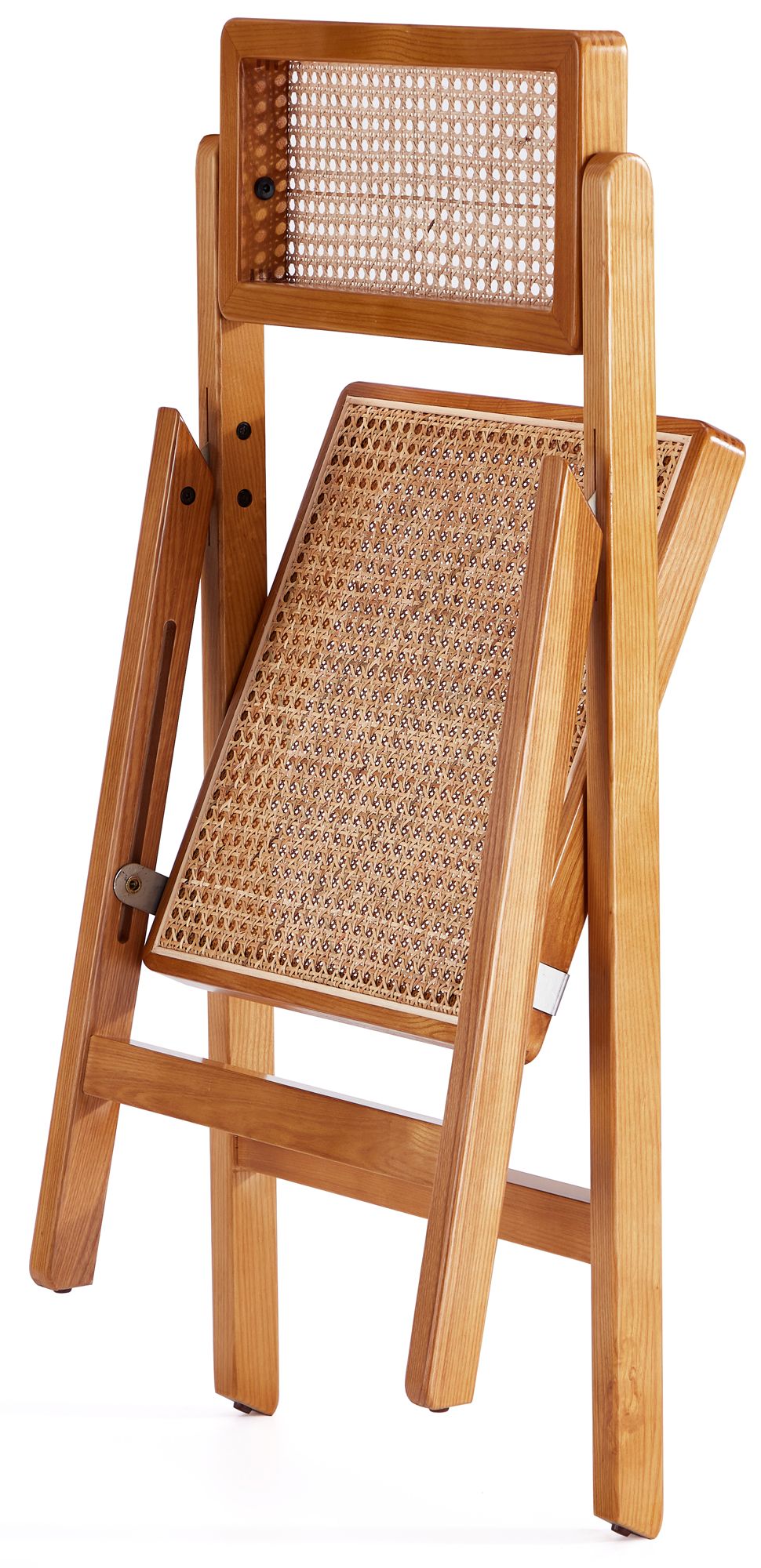 Image 7 Pullman Nature Wood and Cane Folding Dining Chairs Set of 4 more views
