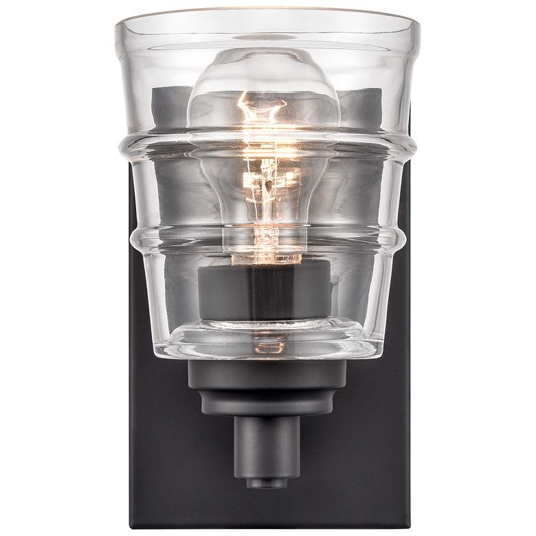Image 1 Pulsate 4.5" Wide 1-Light Vanity Light - Matte Black