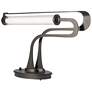 Pulse 17.1" High Oil Rubbed Bronze Table Lamp With Clear Glass