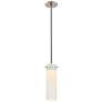 1_Pulse 3"W Brushed Nickel Mini Pendant w/ White Opal Glass