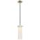 Pulse 3"W Brushed Nickel Mini Pendant w/ White Opal Glass