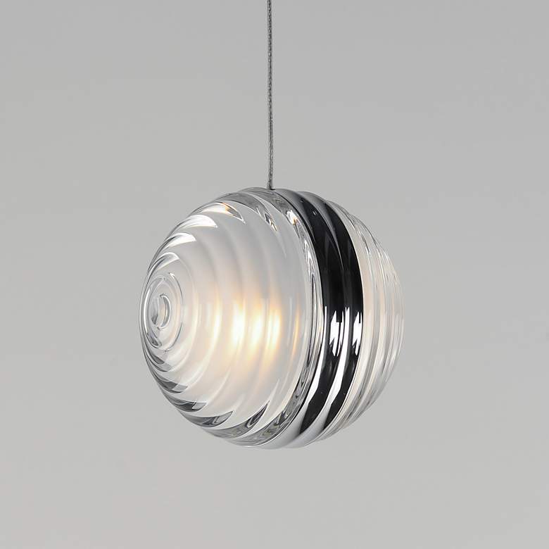 Image 2 Pulse 4.75" LED Pendant Polished Chrome more views