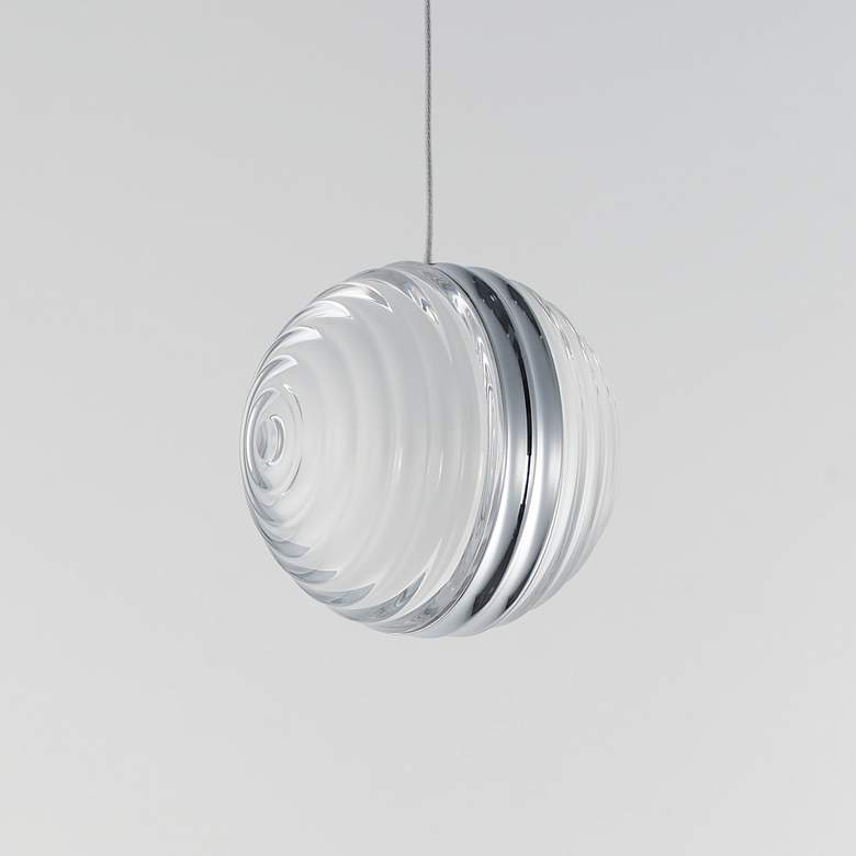 Image 3 Pulse 4.75" LED Pendant Polished Chrome more views