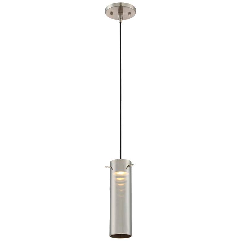 Image 1 Pulse; LED Mini Pendant with Mirrored Glass; Brushed Nickel Finish