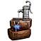 Pump and Barrel LED Indoor - Outdoor Fountain
