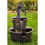 Take a Look: Pump and Barrels Bronze Fountain