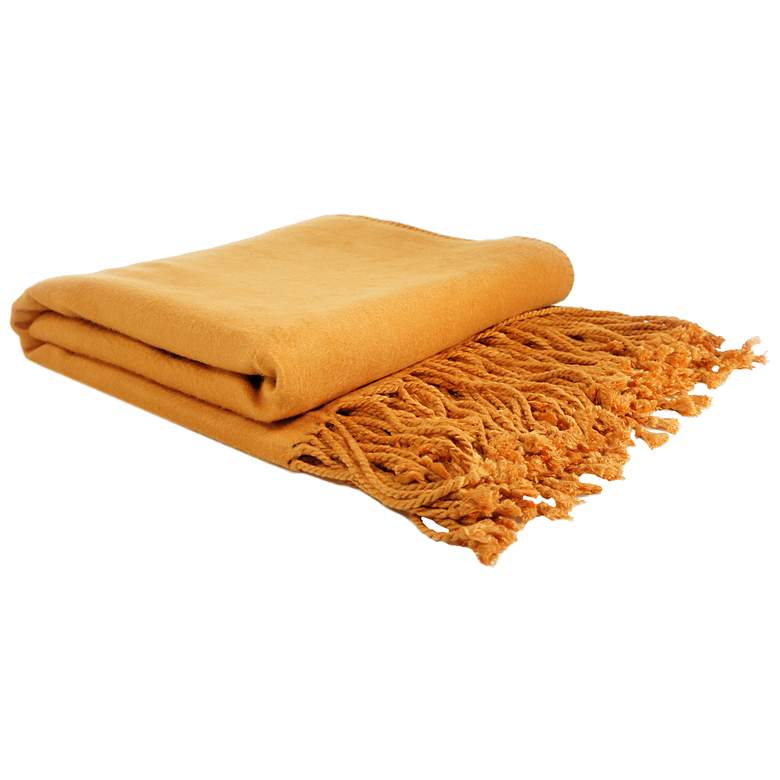 Image 1 Pumpkin Bamboo Throw Blanket