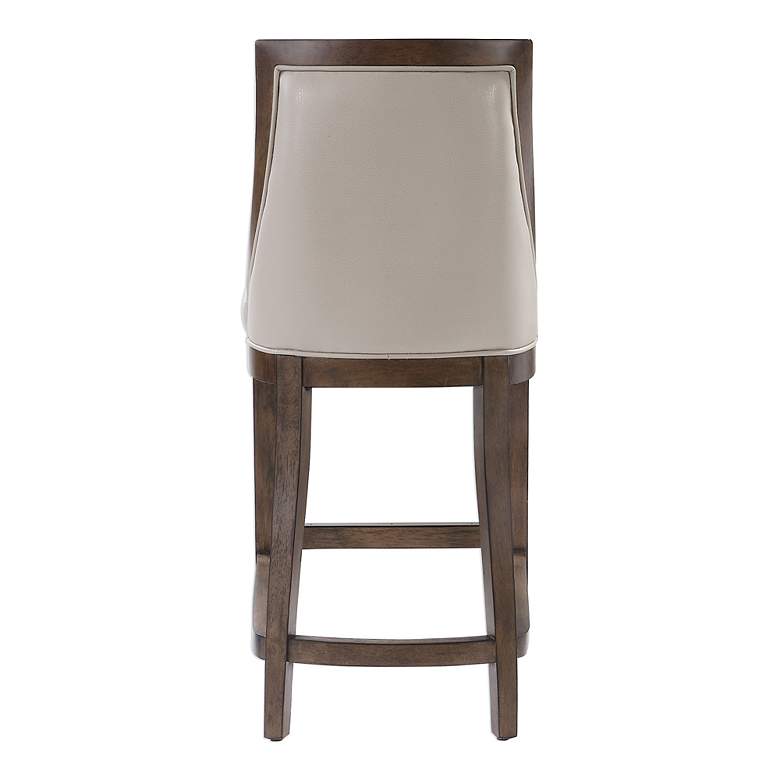Image 6 Purcell 26 3/4" Cappuccino Faux Leather Counter Stool more views
