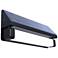 Pure Digital 11 4/5" Wide Black LED Outdoor Solar Powered Light