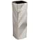 Pure Silver Plating Texture 13 1/2" High Ceramic Vase