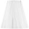 Pure White Modern Pleat Shade 3x6x6 (Clip-On)