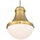 Purelight 16 1/4" Wide Legacy Brass Pendant Light