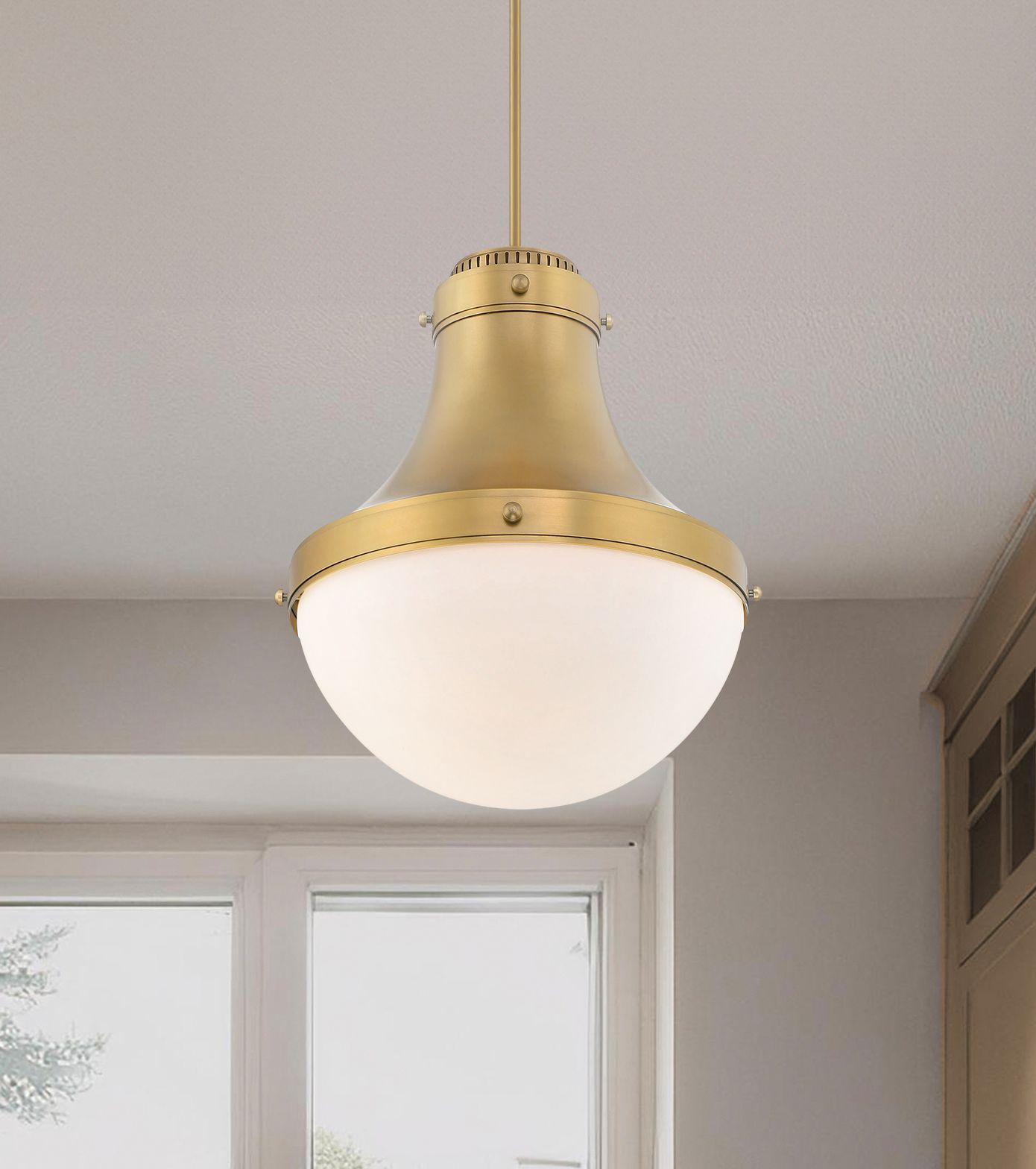 Thumbnail1 of Purelight 16 1/4" Wide Legacy Brass Pendant Light