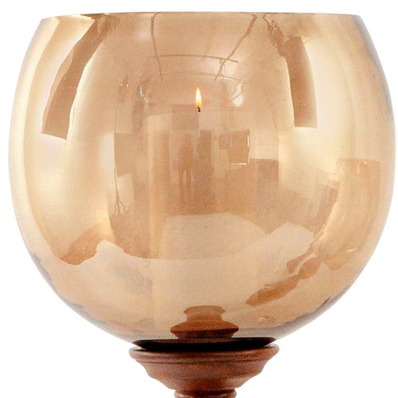 Image 2 Puri Natural Brown Large Wood Candle Holder more views
