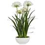 Purity Agapanthus 38.5" high x 30" wide Centerpiece
