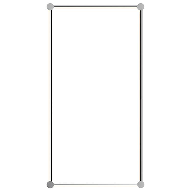 Image 1 Purolinear 24.75" Wide 2-Light Polished Chrome LED Wall Bar