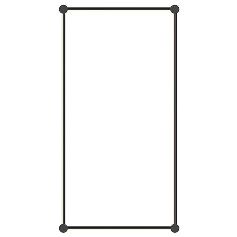 Image 1 Purolinear 24.75" Wide 2-Light Satin Black LED Wall Bar