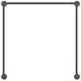 Purolinear 24.75" Wide 3-Light Satin Black LED Wall Bar