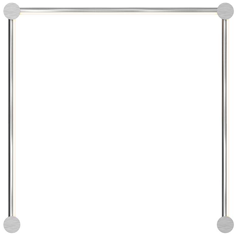 Image 1 Purolinear 24.75" Wide 3-Light Satin Chrome LED Wall Bar