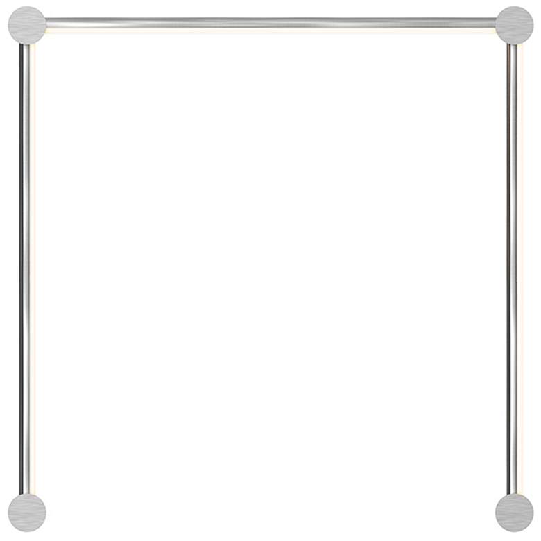 Image 1 Purolinear 24.75 inch Wide 3-Light Satin Chrome LED Wall Bar