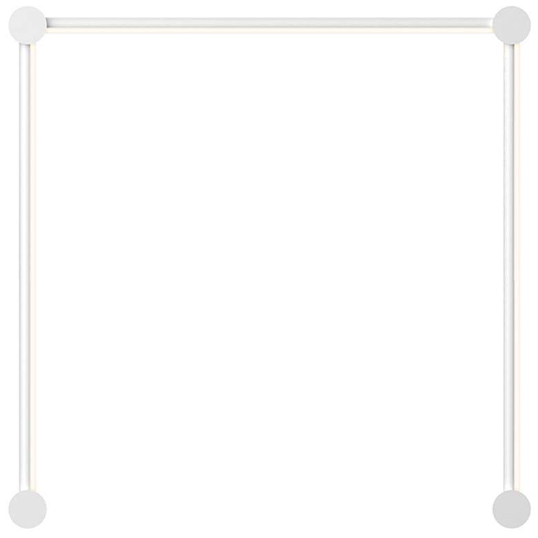 Image 1 Purolinear 24.75 inch Wide 3-Light Satin White LED Wall Bar