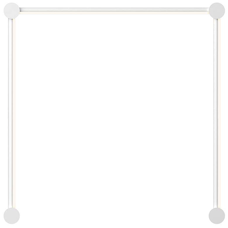Image 1 Purolinear 24.75" Wide 3-Light Satin White LED Wall Bar