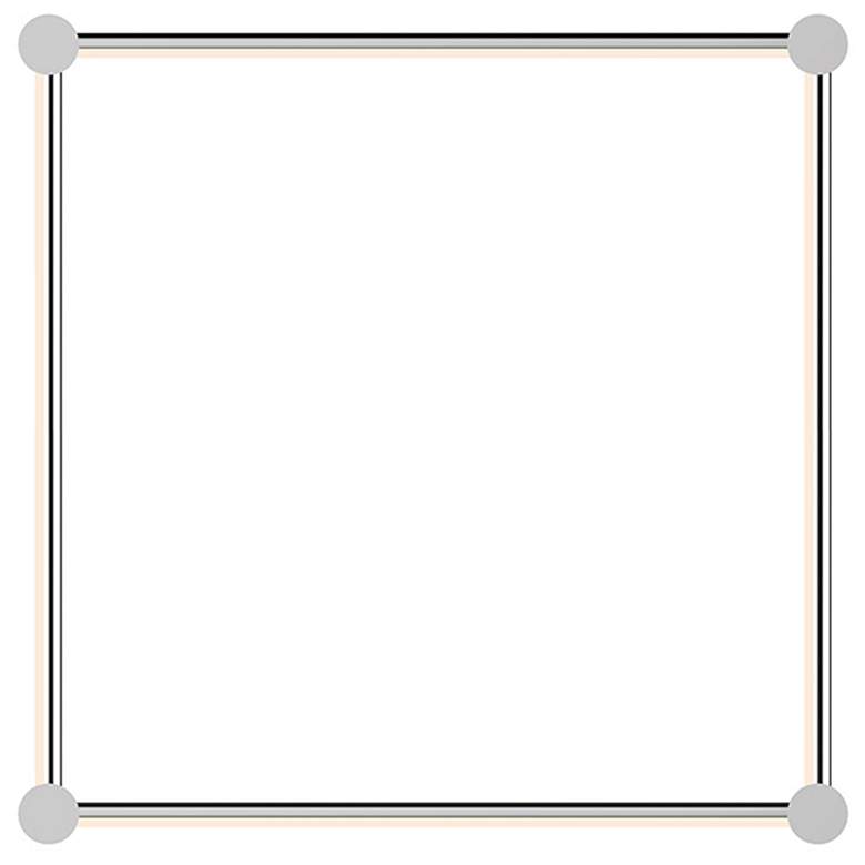 Image 1 Purolinear 24.75" Wide 4-Light Polished Chrome LED Wall Bar