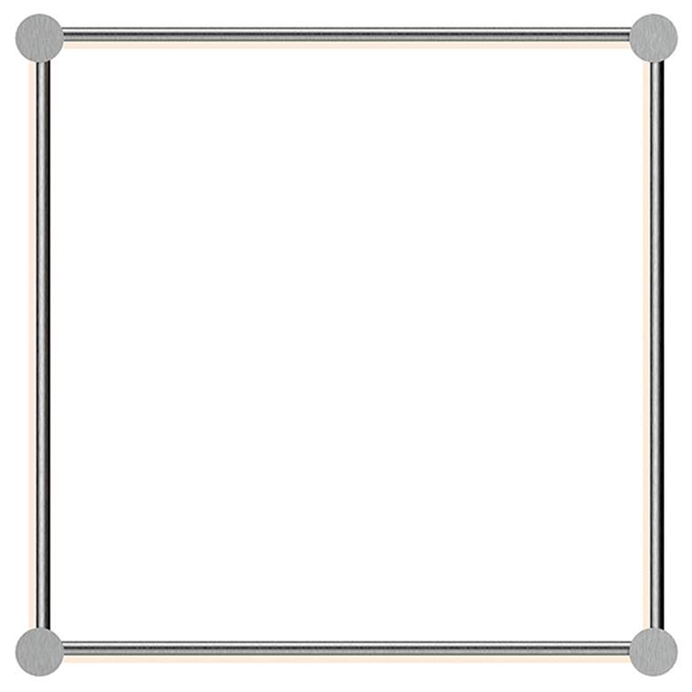 Image 1 Purolinear 24.75" Wide 4-Light Satin Chrome LED Wall Bar