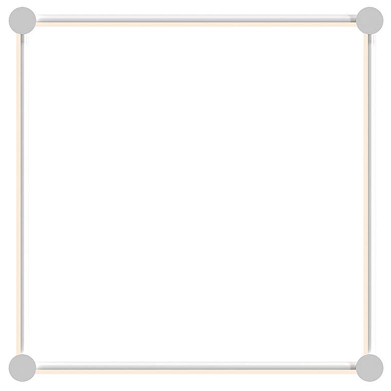 Image 1 Purolinear 24.75" Wide 4-Light Satin White LED Wall Bar