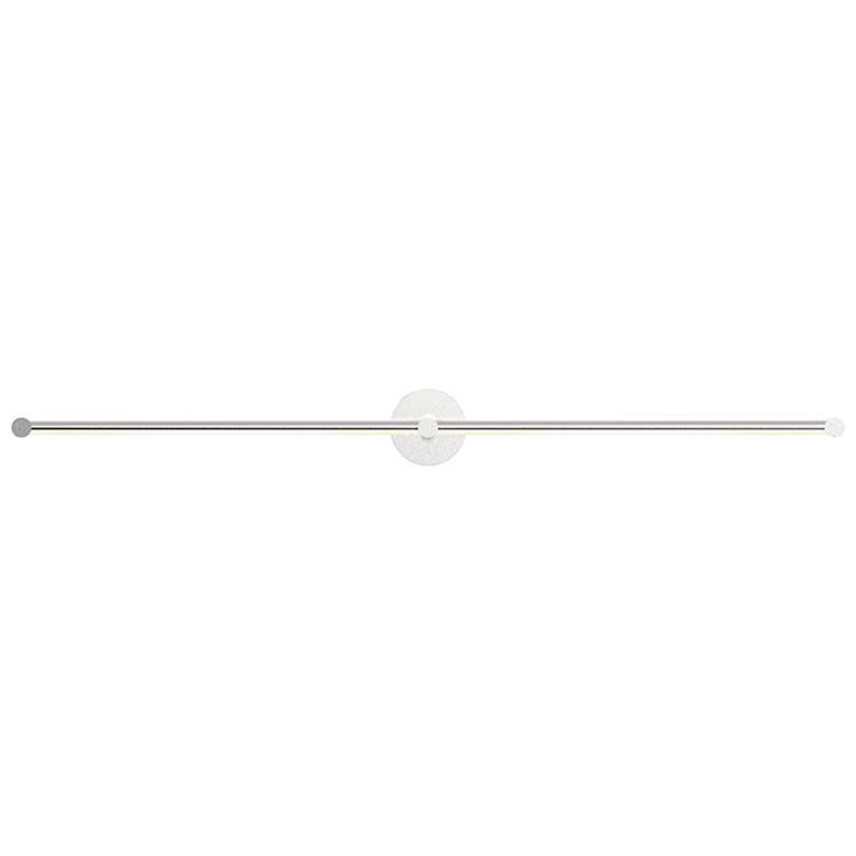 Image 1 Purolinear 49.25" Wide 2-Light Satin Chrome LED Wall Bar
