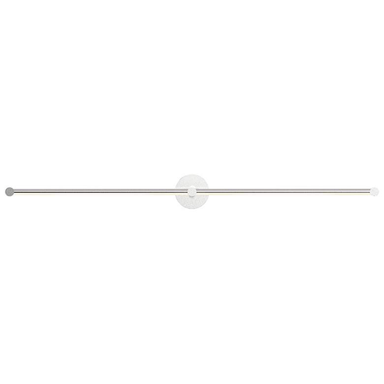 Image 1 Purolinear 49.25 inch Wide 2-Light Satin Chrome LED Wall Bar