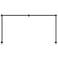 Purolinear 49.25" Wide 4-Light Satin Black LED Wall Bar