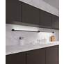 3_Purolinear 73.25" Wide 2-Light Satin Black LED Wall Bar more views