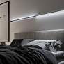 4_Purolinear 73.25" Wide 2-Light Satin Black LED Wall Bar more views