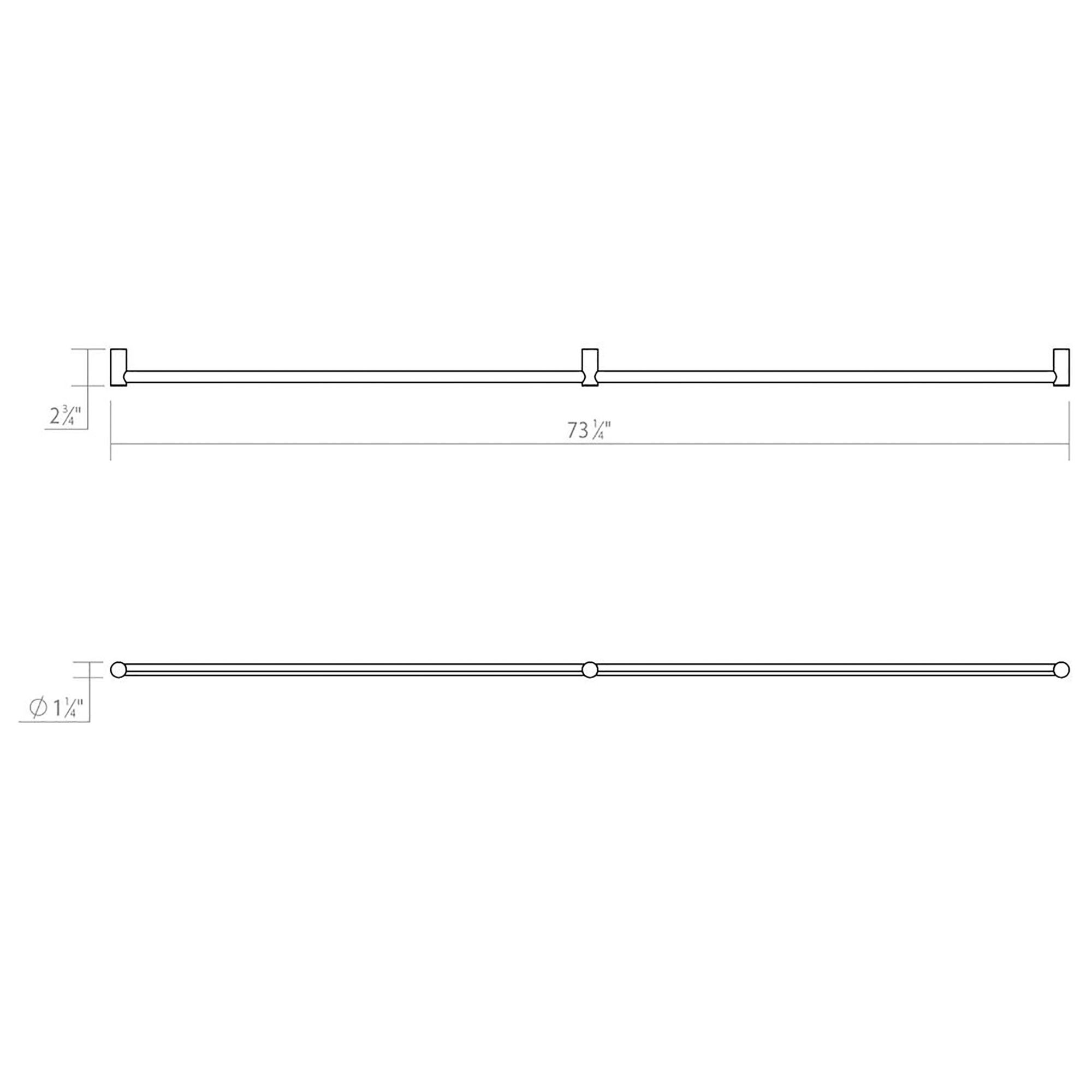 Image 5 Purolinear 73.25" Wide 2-Light Satin Black LED Wall Bar more views