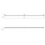 5_Purolinear 73.25" Wide 2-Light Satin Black LED Wall Bar more views