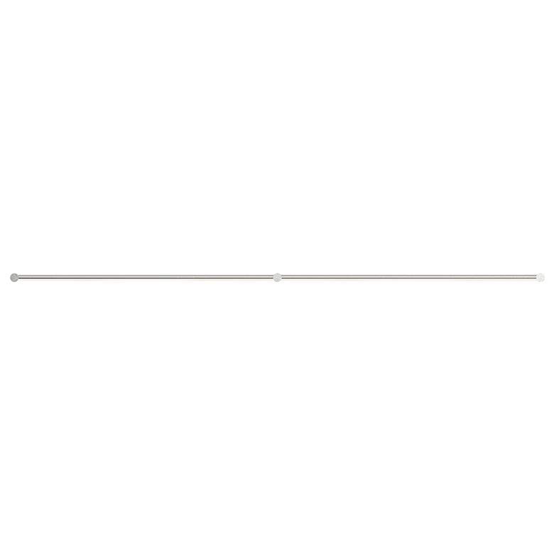 Image 1 Purolinear 73.25" Wide 2-Light Satin Chrome LED Wall Bar