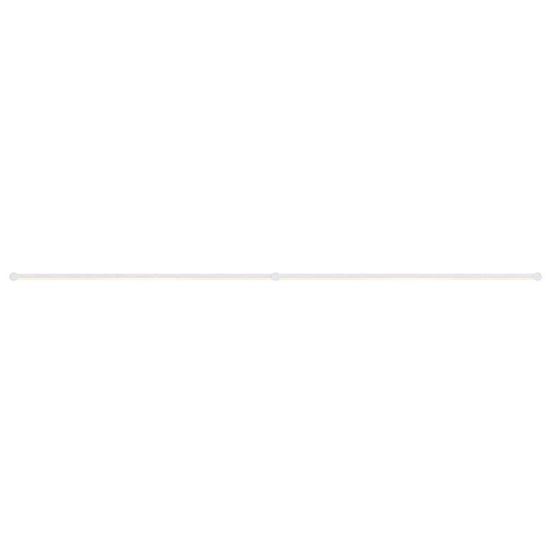 Image 1 Purolinear 73.25" Wide 2-Light Satin White LED Wall Bar