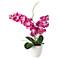Purple 22" High Silk Orchids in White Ceramic Pot