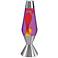 Purple and Yellow with Silver Base Official Large Lava® Lamp